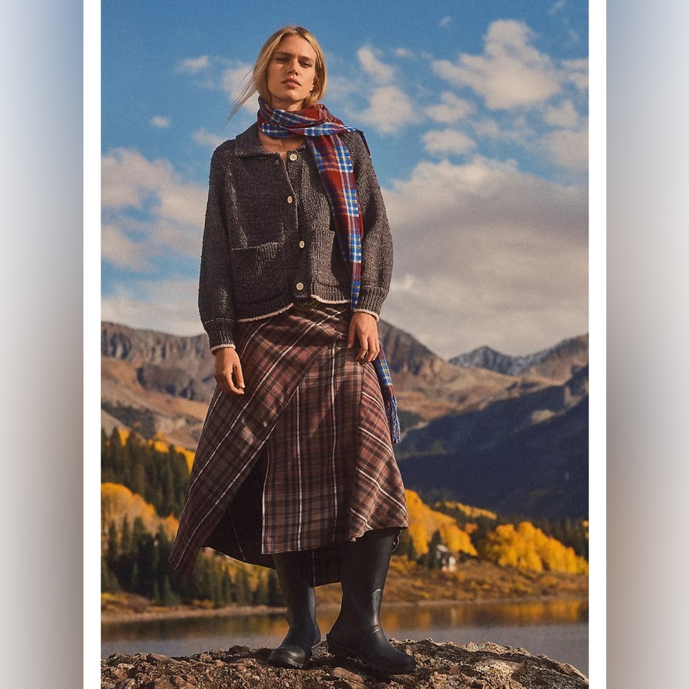By Anthropologie Hardware Wrap Skirt